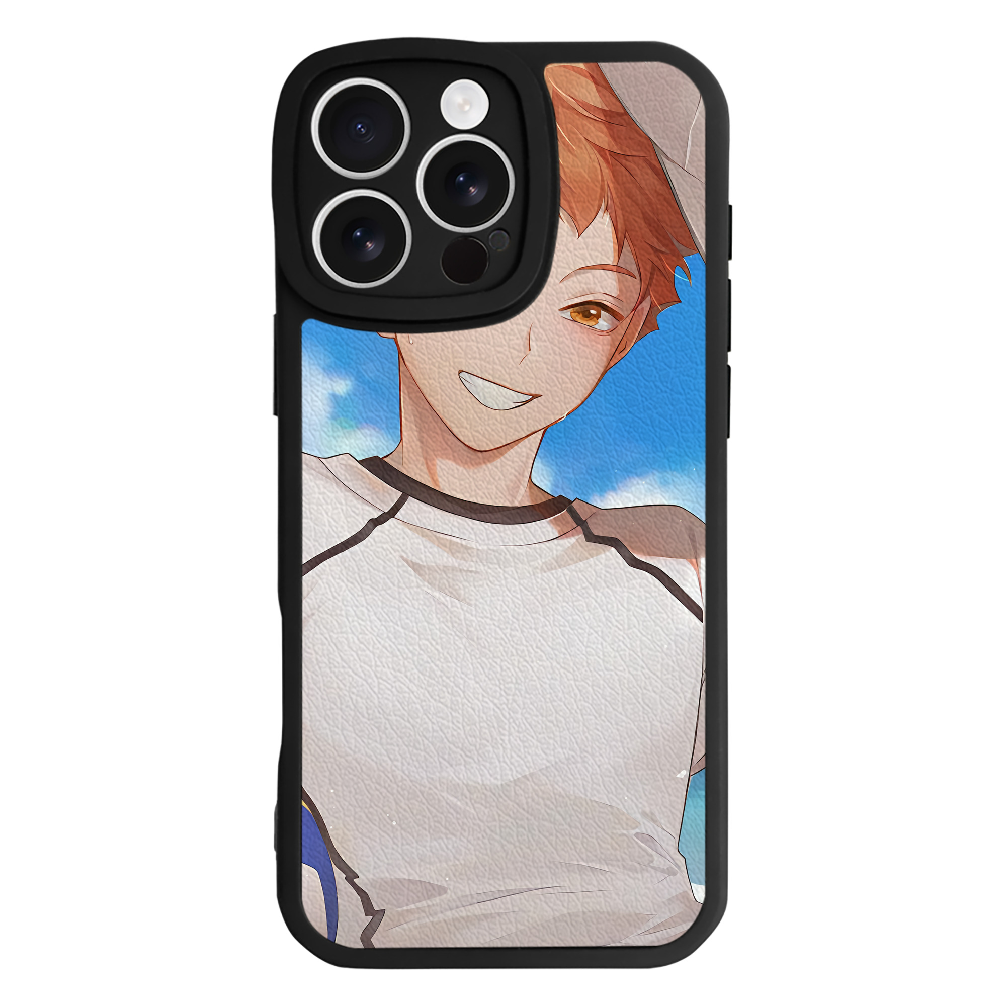 （画像用） ハイキュー!! Haikyu!! 【iPhone 16シリーズ対応】シリコンスマホケース（レザー調） 材質：シリコン
